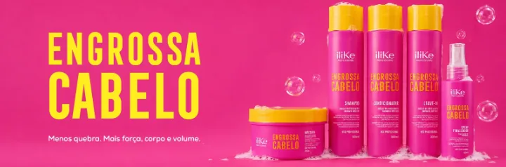 Engrossa Cabelo: menos quebra, mais força, corpo e volume